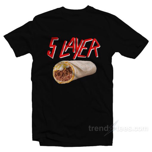 5 Layer Buritto T-Shirt For Unisex