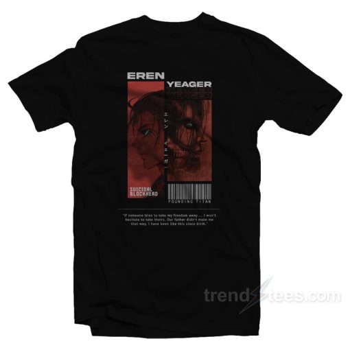 AOT Eren Yeager Founding Titan T-Shirt