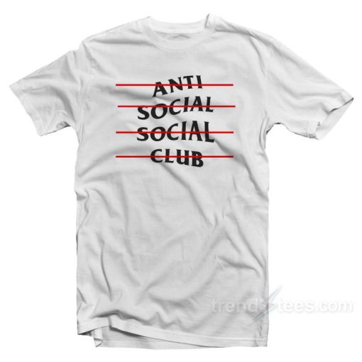 ASSC Anti Social Social Club Line T-shirt Cheap Trendy Clothes