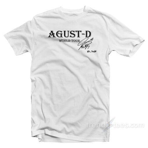 Agust D World Tour Signature T-Shirt Agust D World Tour Signature T-Shirt