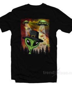 Alien UFO Invasion Of Thanksgiving Y’All T-Shirt