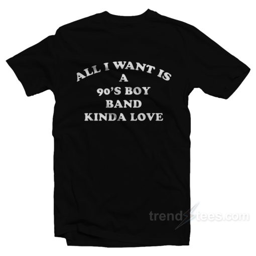 All I Want Is A 90’s Boy Band Kinda Love T-Shirt