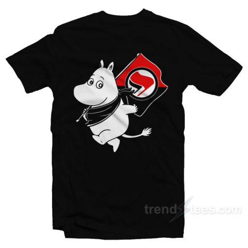 Antifa Moomin Anti-Fascist T-Shirt For Unisex