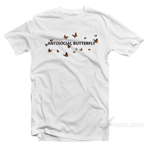 Antisocial Butterfly T-Shirt For Unisex