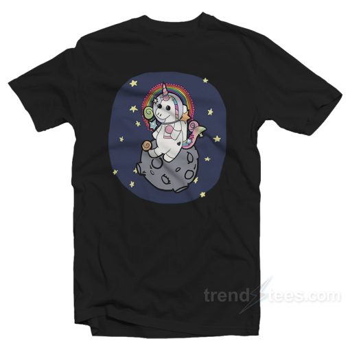 Astronaut Unicorn T-shirt Cheap Trendy Clothing