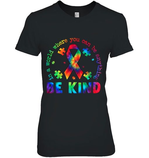 Autism Awareness Kindness Ribbon Heart Autism Mom Tie Dye