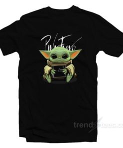Baby Yoda Hug Pink Floyd Album T-Shirt For Unisex