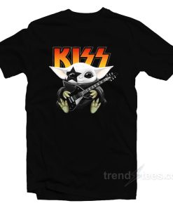 Baby Yoda Kiss Band T-Shirt For Unisex Baby Yoda Kiss Band T-Shirt For Unisex