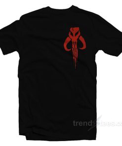 Bantha Skull Boba Fett Red Logo T-Shirt For Unisex