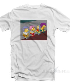 Bart On The Road T-Shirt For Unisex