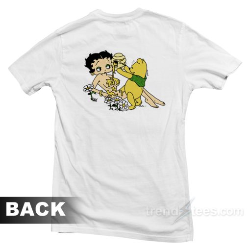 Betty Boop And Winnie Pooh Take It Easy T-Shirt
