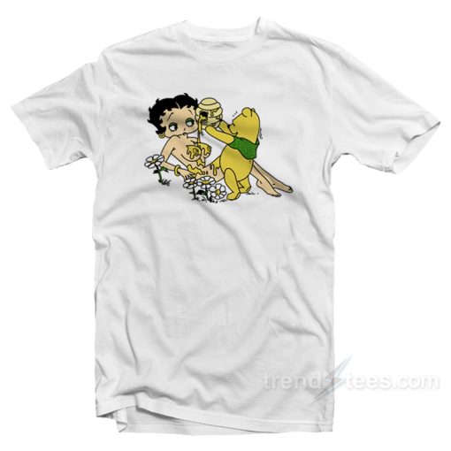 Betty Boop And Winnie Pooh Take It Easy T-Shirt Unisex