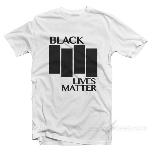 Black Lives Matter Black Flag Parody T-Shirt