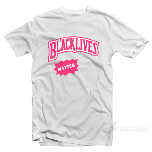 Black Lives Matter Pink Backwoods Logo T-Shirt