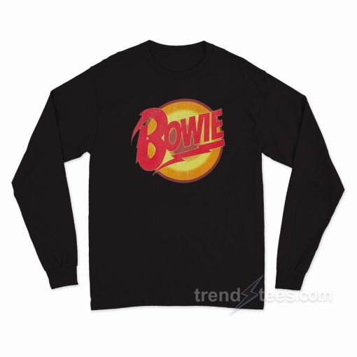 Bowie Vintage Diamond Dogs Logo Long Sleeve Shirt