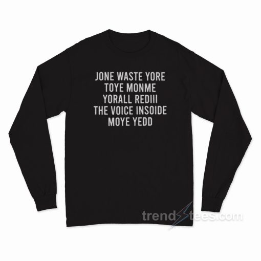 Funny Blink 182 I Miss You Lyrics Long Sleeve Shirt