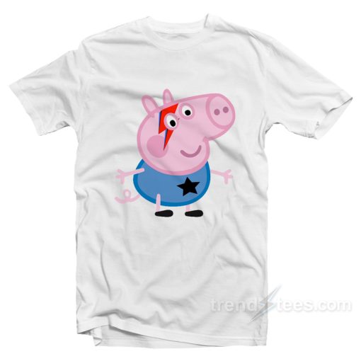 Funny Bowie Pig Parody T-Shirt For Unisex