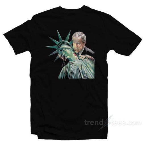 George Bush Statue of Liberty Vintage T-Shirt