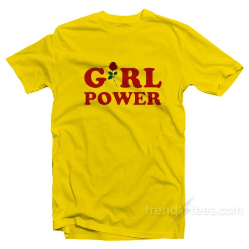Girl Power Yellow T-Shirt For Unisex