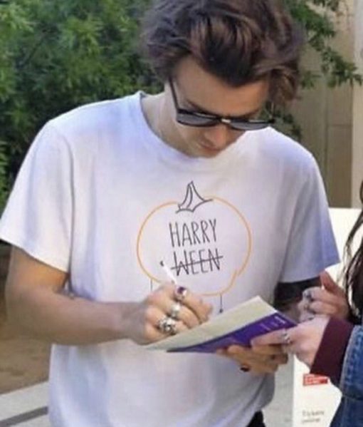 Harry Harryween Halloween Pumpkin T-Shirt