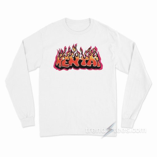 Hentai Graffiti Flames Long Sleeve Shirt