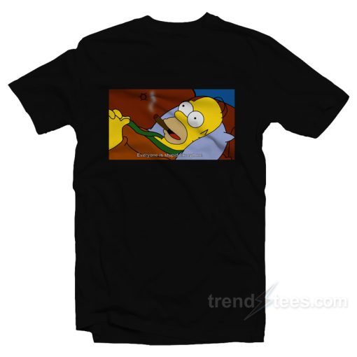 Homer Simpson Everyone Is Stupid Except Me T-Shirt For Unisex