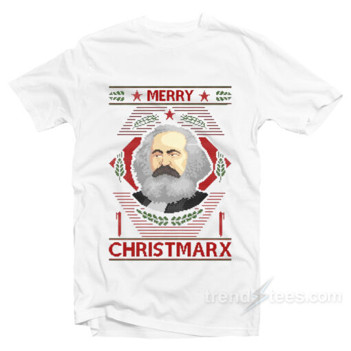 Hot Karl Marx Merry Christmarx T-Shirt For Unisex