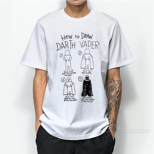 How To Draw Darth Vader Star Wars T-Shirt For Unisex