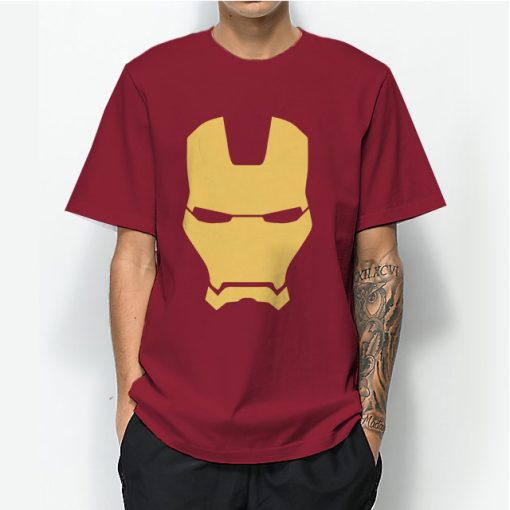 Iron Man Mask T-Shirt Avengers Marvel Comics Gift
