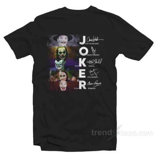 Joker All Version Signature T-Shirt For Unisex