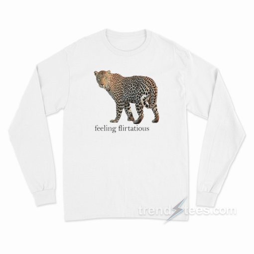 Leopard Feeling Flirtatious Long Sleeve Shirt