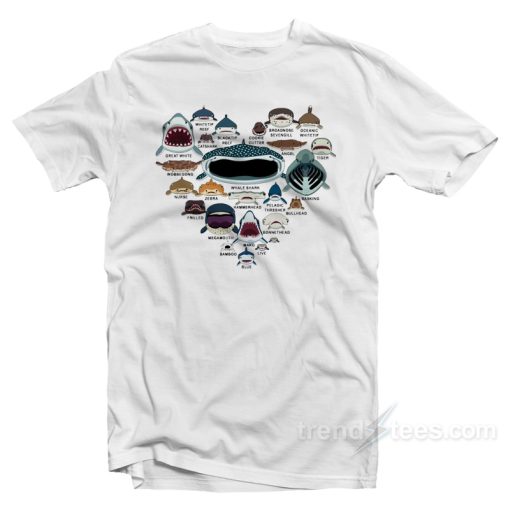 Love Shark Faces T-Shirt