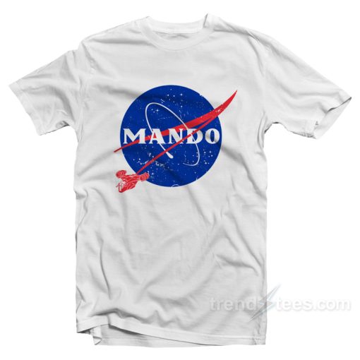 Mando Nasa Logo Parody T-Shirt For Unisex