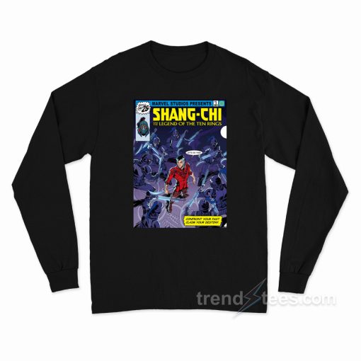 Marvel Shang-Chi And The Legend of The Ten Rings Comic Book Cover Long Sleeve Shirt
