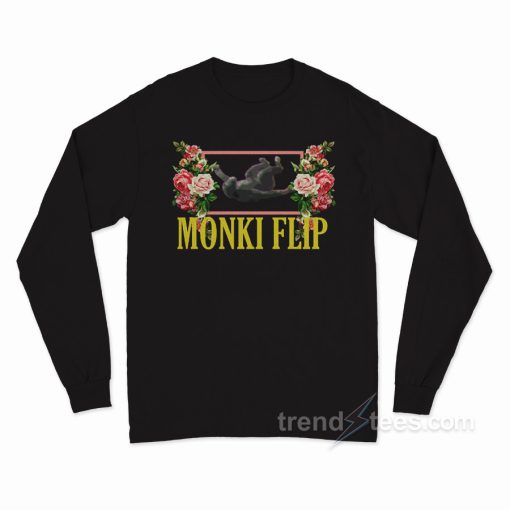 Monki Flip Floral Long Sleeve Shirt