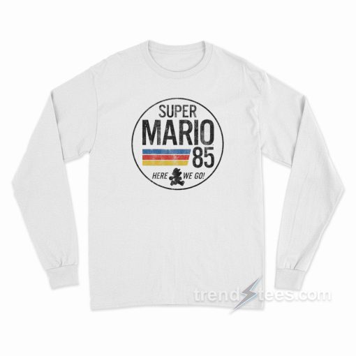 Nintendo Super Mario Retro Rainbow Ring Long Sleeve Shirt