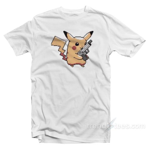 Pikachu With Gun T-Shirt