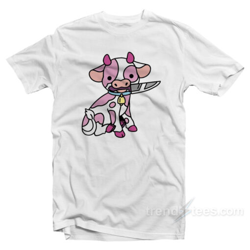 Pink Cow Knife T-Shirt