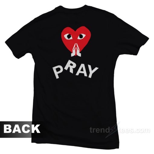 Pray Commes Des Garcons Play Parody T-Shirt For Unisex