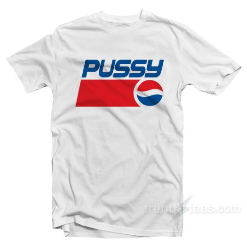 Pussy Logo Parody T-Shirt