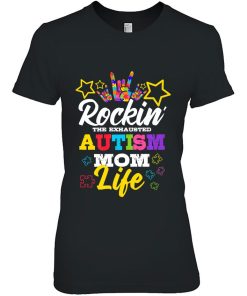 Rockin' The Exhausted Autism Mom Life Autistic Puzzle Piece Premium 1 Rockin The Exhausted Autism Mom Life Autistic Puzzle Piece Premium 2