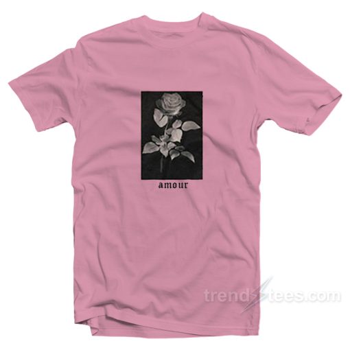 Rose Amour Pink T-Shirt For Unisex