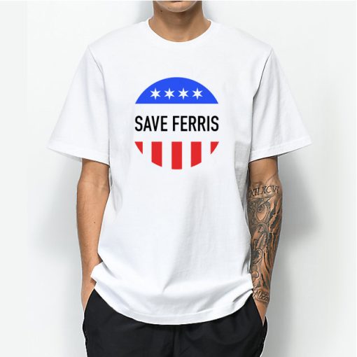 Save Ferris T Shirt Vintage 80’s Ferris Bueller Band