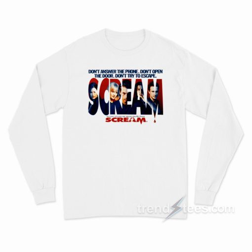 Scream 1996 Horror Movie Long Sleeve Shirt