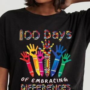 100 Day of embracing differences pen color shirt