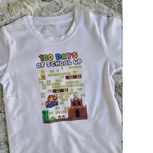 100 Days of School Mario Shirt