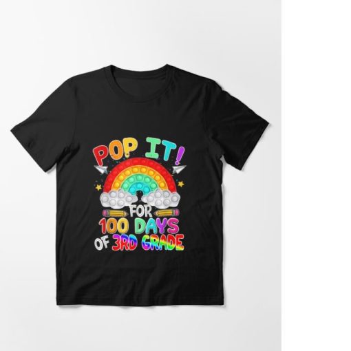 100th Day Of School Pop It 100 Days Of 3rd Grade Shirt