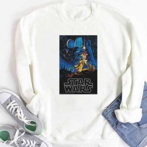 1977 Star Wars Movie Poster New Cotton Sweatshirt