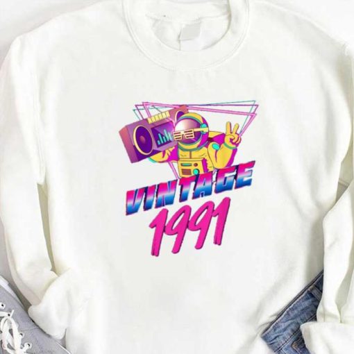 30th Birthday Vintage 1991 Sweatshirt