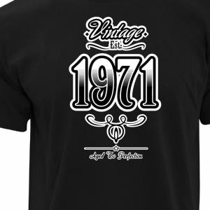 50 Birthday Vintage 1971 Aged To Perfection Shirt